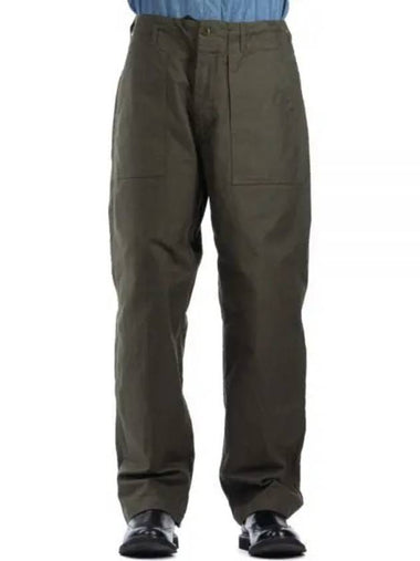 Fatigue Pant B Olive Cotton Brushed HB 24F1F004 PS304 BZ006 Pants - ENGINEERED GARMENTS - BALAAN 1