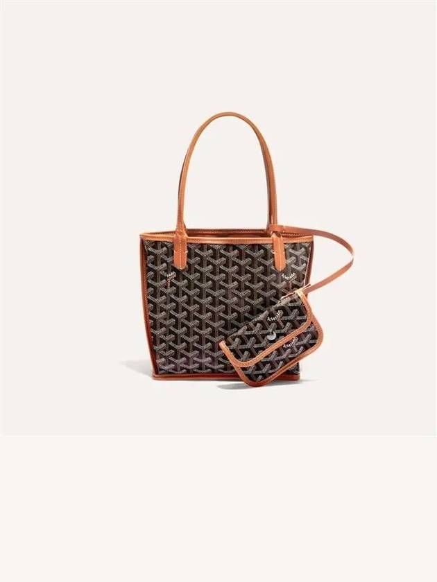 Anjou Reversible Mini Tote Bag Black Tan - GOYARD - BALAAN 2