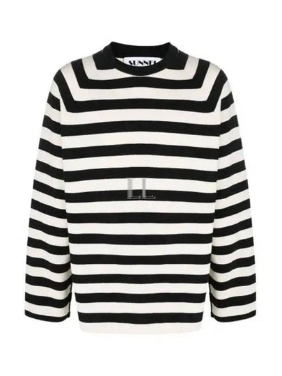 Striped Long Sleeve Sweatshirt Blue Black - SUNNEI - BALAAN 2