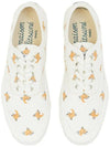 All Over Fox Head Printing Canvas Low Top Sneakers White - MAISON KITSUNE - BALAAN 4