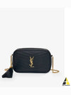 Lulu Mini Quilted Grain Leather Cross Bag Black - SAINT LAURENT - BALAAN 2