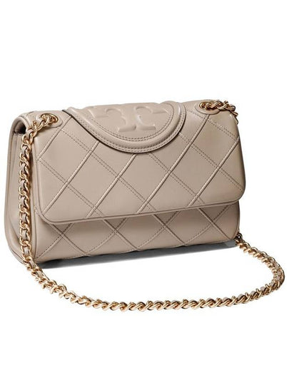 Tory Burch 'Fleming' Small Leather Crossbody Bag Nude - TORY BURCH - BALAAN 2