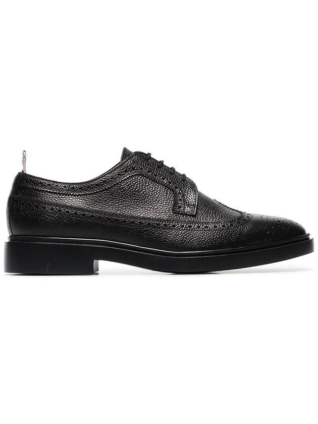 Men's Classic Long Wing Brogue Lace Up Brogue Shoes Black - THOM BROWNE - BALAAN 3