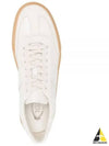 Round Toe Leather Low Top Sneakers White - TOD'S - BALAAN 2