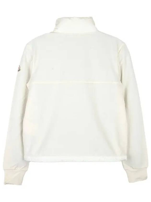 Women's Padding Zip-Up Sweatshirt White - MONCLER - BALAAN 3