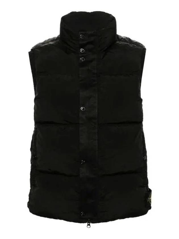 High Neck Padded Vest Black - STONE ISLAND - BALAAN 2