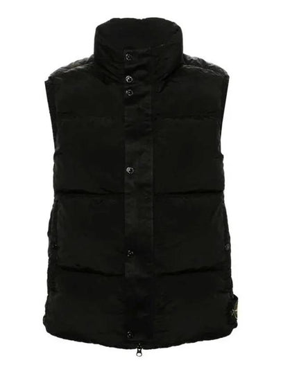 High Neck Padded Vest Black - STONE ISLAND - BALAAN 2