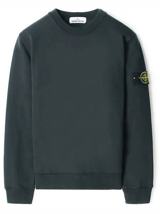 Men's Wappen Patch Sweatshirt Charcoal - STONE ISLAND - BALAAN 2