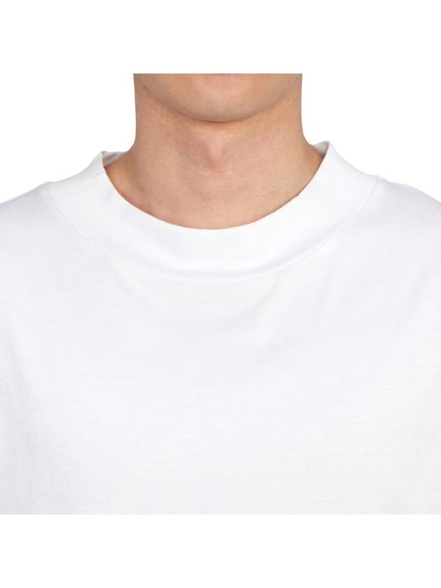 Men's Pink Label Crew Neck Cotton Short Sleeve T-Shirt White - ACNE STUDIOS - BALAAN 6