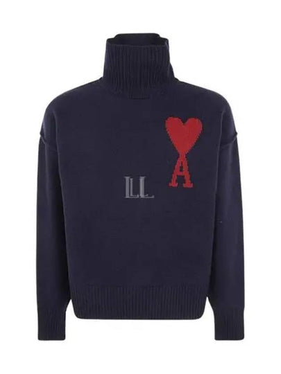 De Coeur Turtleneck Navy - AMI - BALAAN 2