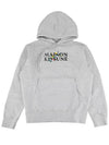 Flowers Comfort Logo Print Hoodie Light Grey Melange - MAISON KITSUNE - BALAAN 2