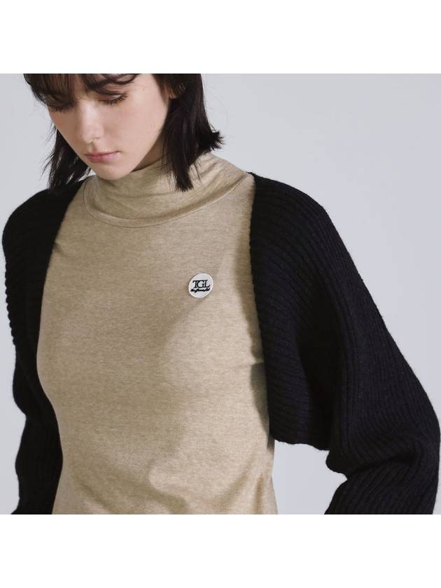 Tencel Polo Neck Beige - THE GREEN LAB - BALAAN 6