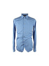 Slim Fit Long Sleeve Shirt Blue - DSQUARED2 - BALAAN 1