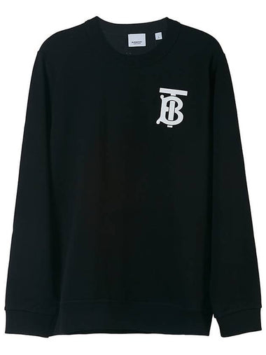 Monogram Motif Crew Neck Sweatshirt Black - BURBERRY - BALAAN 1