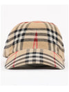 Check Cotton Ball Cap Beige - BURBERRY - BALAAN 3