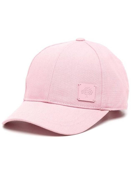 Solid Logo Patch Ball Cap Pink - MULBERRY - BALAAN 1