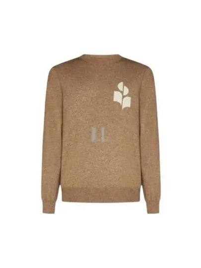 Evans Logo Crew Neck Knit Top Camel - ISABEL MARANT - BALAAN 2