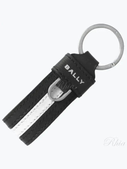 Logo Print Key Holder Black - BALLY - BALAAN 2