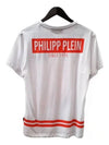 MTK0973 PJY002N 01 Skull Short Sleeve T-Shirt White - PHILIPP PLEIN - BALAAN 4