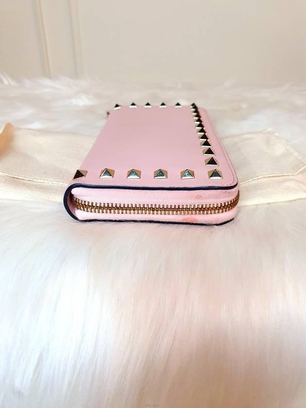 Daol Beomeo Branch Rockstud Zipper Long Wallet Pink Condition B - VALENTINO - BALAAN 6