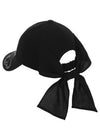 Terrier Ribbon Ball Cap 8414LZSPBLACK - BLACK&WHITE - BALAAN 3