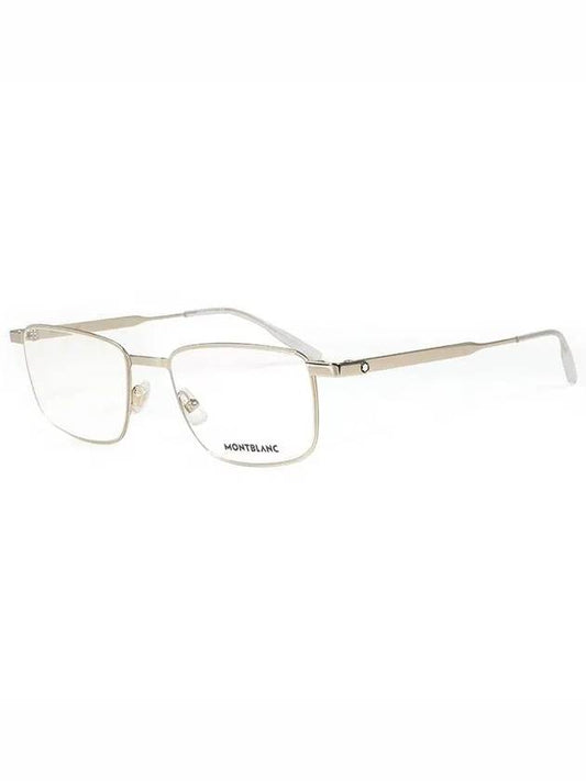 Eyewear Rectangle Metal Eyeglasses Gold - MONTBLANC - BALAAN 2