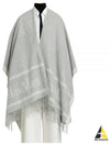 Hilde Logo Wool Cape Light Grey - MAX MARA - BALAAN 2