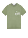 Lettering Logo Print Pocket Short Sleeve T-shirt Sage Green - STONE ISLAND - BALAAN 2