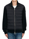 Padded Panel Zip-Up Jacket Black - MONCLER - BALAAN 3