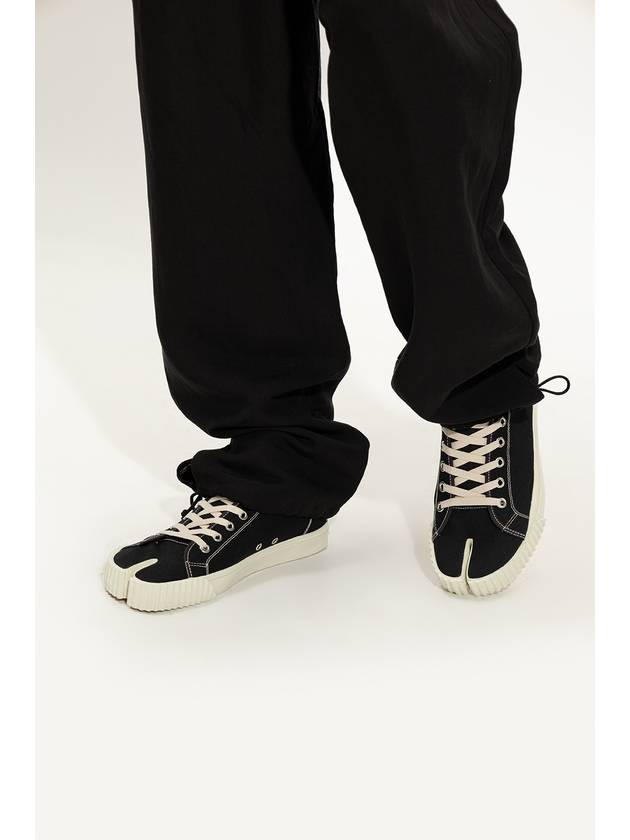 Tabi Split Toe High Top Sneakers Black - MAISON MARGIELA - BALAAN 3