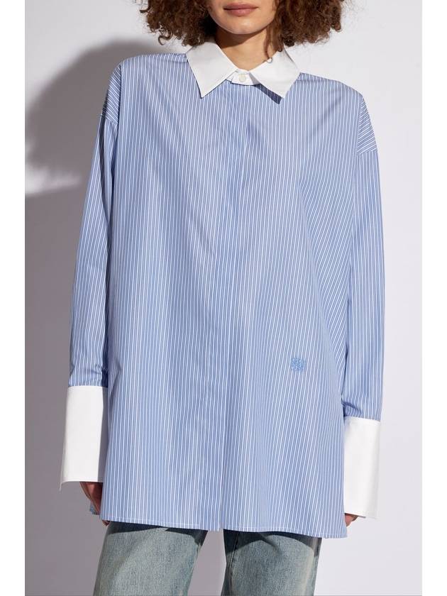 Loewe Cotton Shirt, Women's, Blue - LOEWE - BALAAN 3