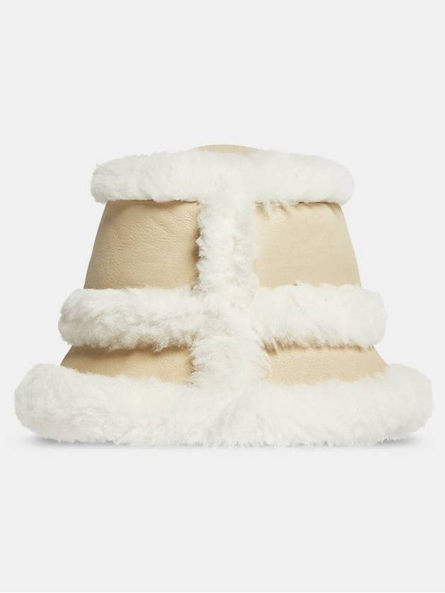 Shearling bucket hat beige - MONCLER - BALAAN 3