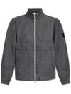 Panama Recycled Oxide Plating Zip-Up Jacket Grey - STONE ISLAND - BALAAN 1