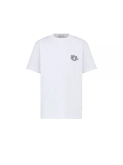 Charm Relaxed Fit Short Sleeve T-Shirt White - DIOR - BALAAN 2