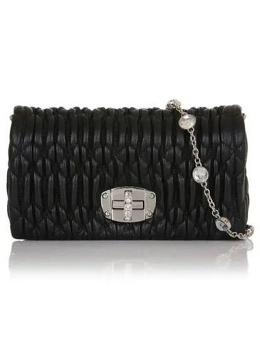 MIU Nappa leather crystal mini bag - MIU MIU - BALAAN 1