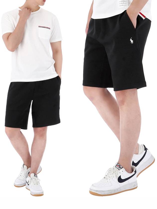 Embroidery Logo Track Shorts Black - POLO RALPH LAUREN - BALAAN 2