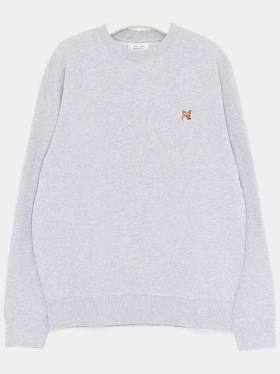 Fox Head Patch Regular Sweatshirt Light Grey Melange - MAISON KITSUNE - BALAAN 2