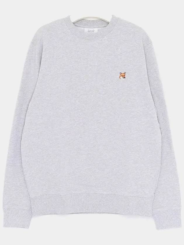 Fox Head Patch Regular Sweatshirt Light Grey Melange - MAISON KITSUNE - BALAAN 3