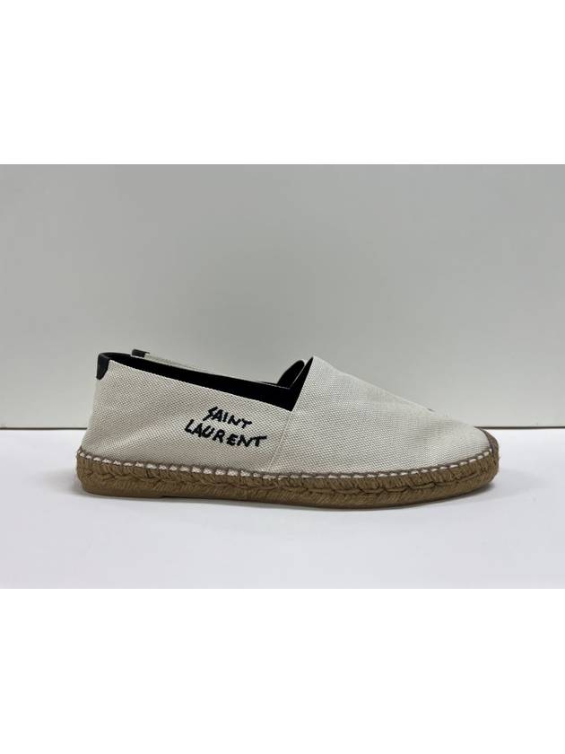 Men's Monogram Espadrilles Beige - SAINT LAURENT - BALAAN 2