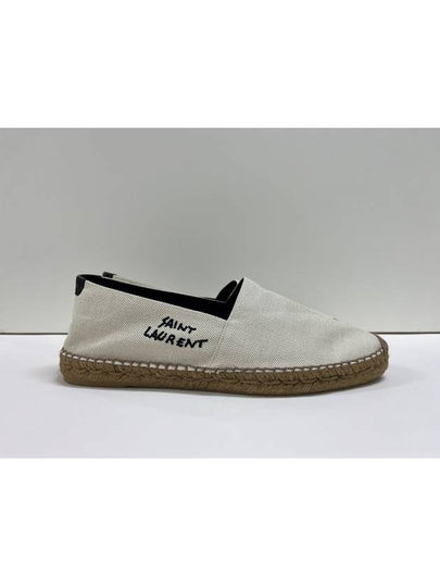 Logo Monogram Espadrilles Beige - SAINT LAURENT - BALAAN 2