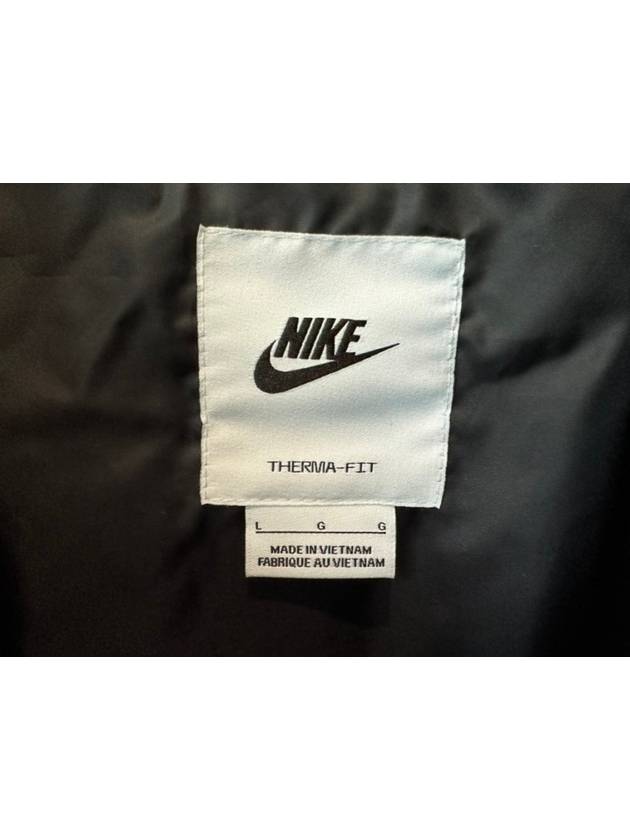 Logo Print Long Padding Black - NIKE - BALAAN 8