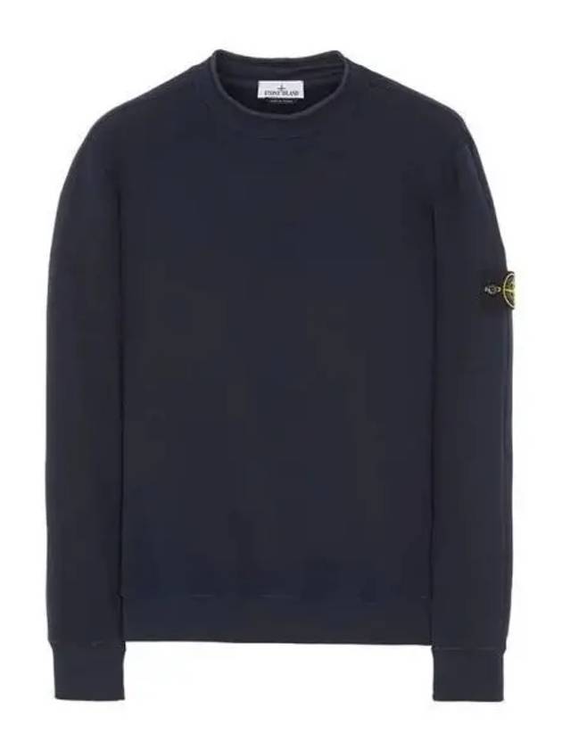 Stretch Cotton Fleece Mock Turtleneck Sweatshirt Navy - STONE ISLAND - BALAAN 2