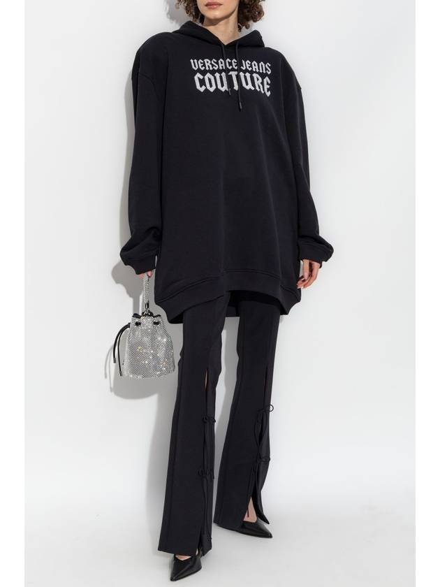 Versace Jeans Couture Oversize Hoodie, Women's, Black - VERSACE - BALAAN 2