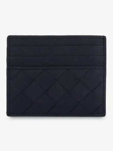 Intrecciato Card Holder Midnight Blue 607361V3US34265 - BOTTEGA VENETA - BALAAN 1