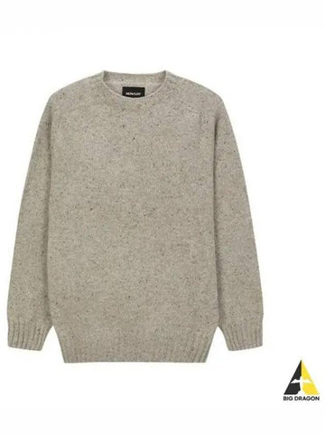 HOWLIN 24SS Donegal wool sweatshirt light gray TERRY - HOWLIN' - BALAAN 1