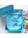 Double Heart Pendant Diamond Necklace Blue Silver - TIFFANY & CO. - BALAAN 2