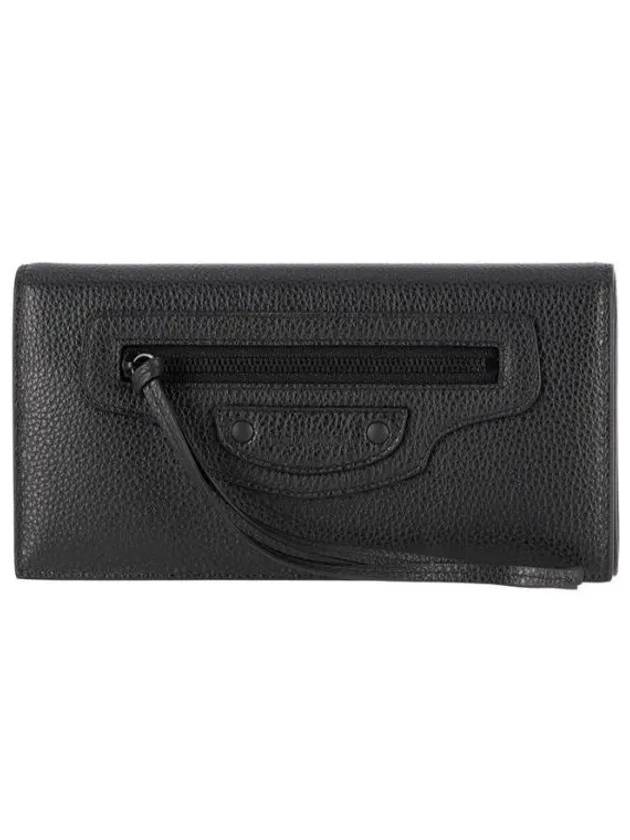 Men s Neo Classic Leather Long Wallet Black - BALENCIAGA - BALAAN 2