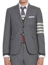 Plain Weave Suiting 4 Bar Classic Sport Jacket Medium Grey - THOM BROWNE - BALAAN 2