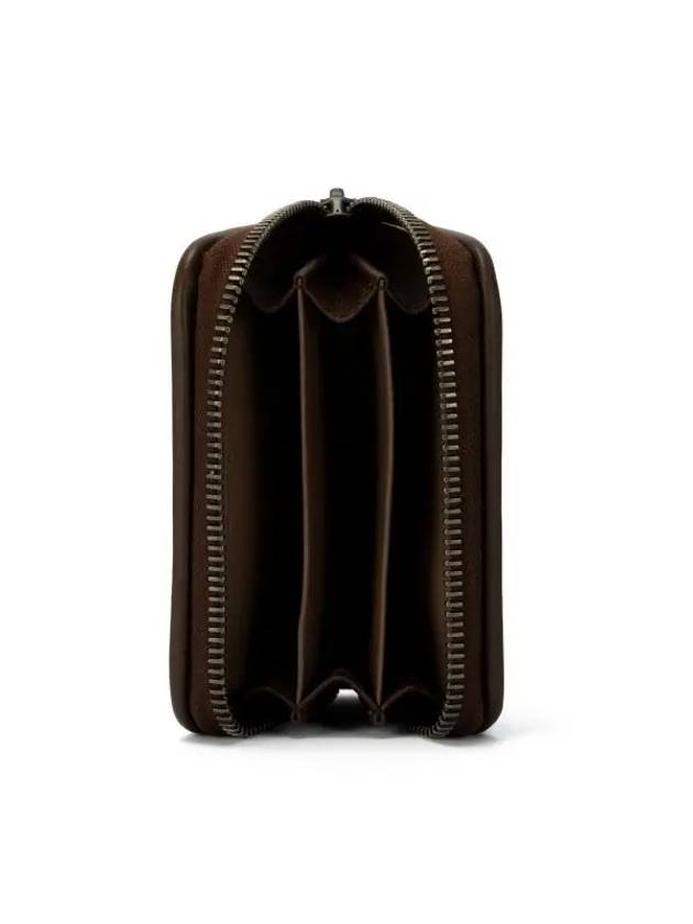 Intrecciato Zipper Coin Card Wallet Brown - BOTTEGA VENETA - BALAAN 4