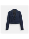 Cropped Blazer CR732 NAV - COACH - BALAAN 1